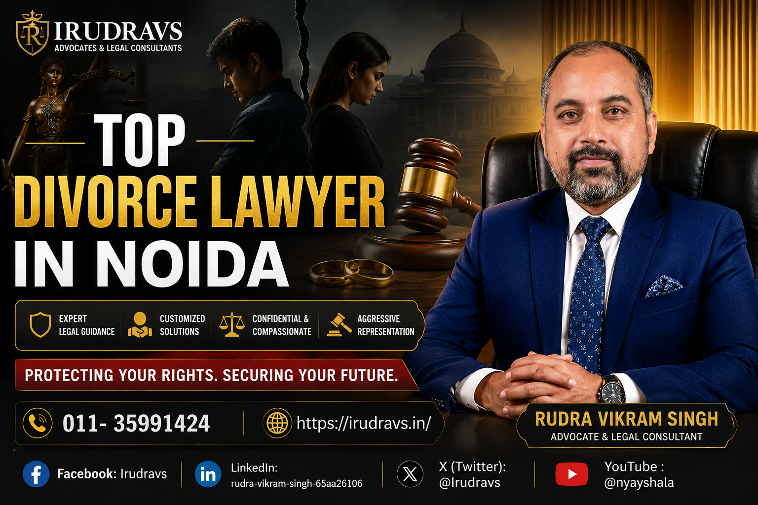 Top Divorce Lawyer Noida – Mutual consent, alimony, custody guidance Best Divorce Lawyer Greater Noida – Family court Surajpur expertise Mutual Divorce Lawyer Noida Extension – Section 13B Hindu Marriage Act petitions Alimony & Child Custody Advocate – Maintenance, guardianship, visitation rights Contested Divorce Specialist Noida – Cruelty, desertion, evidence‑based litigation